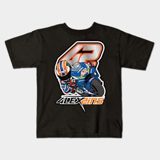 Alex Rins Cartoon Kids T-Shirt